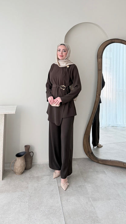 Tina Kemerli Takım – Kahverengi