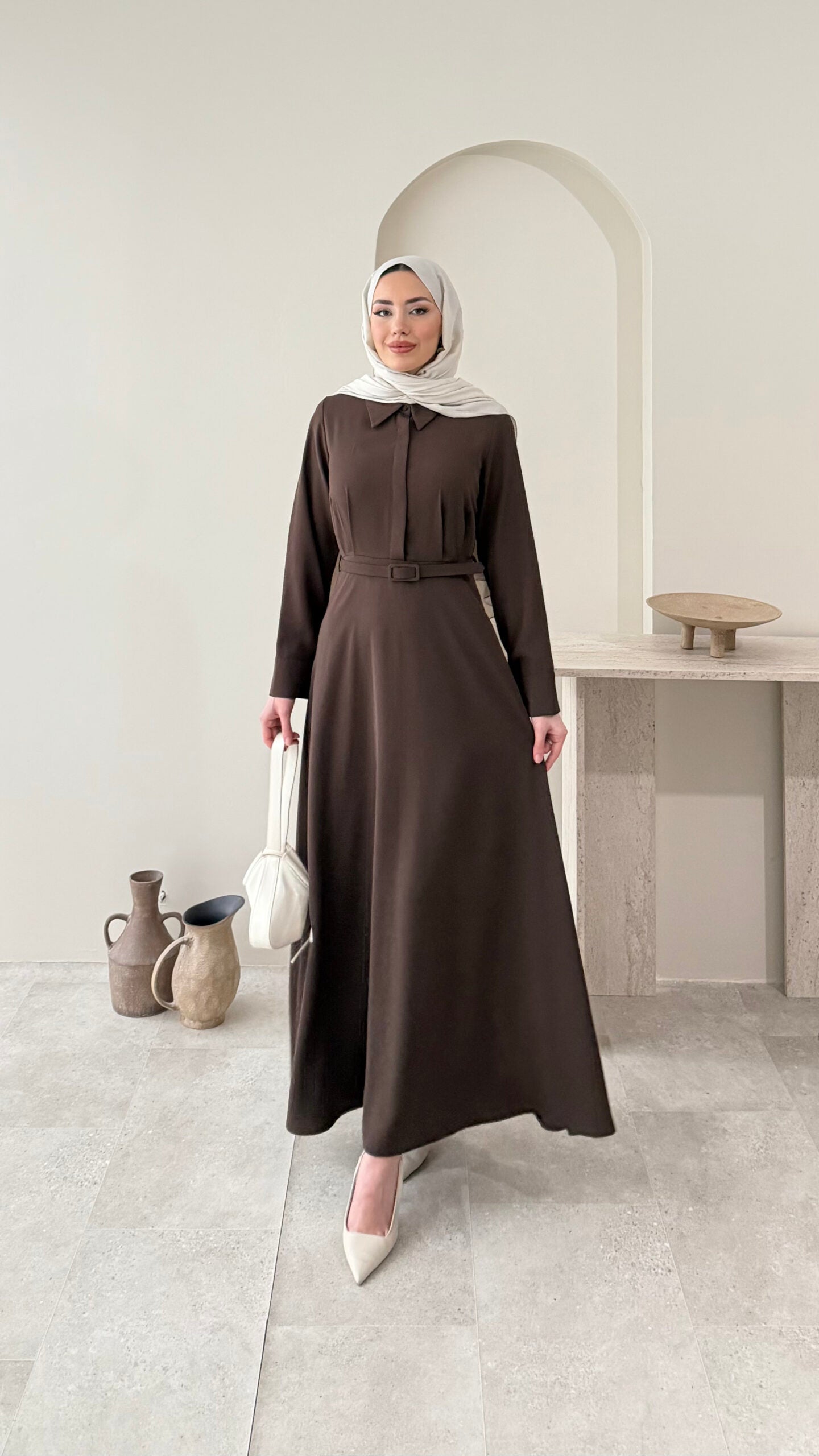 Wenessa Elbise – Acı Kahve