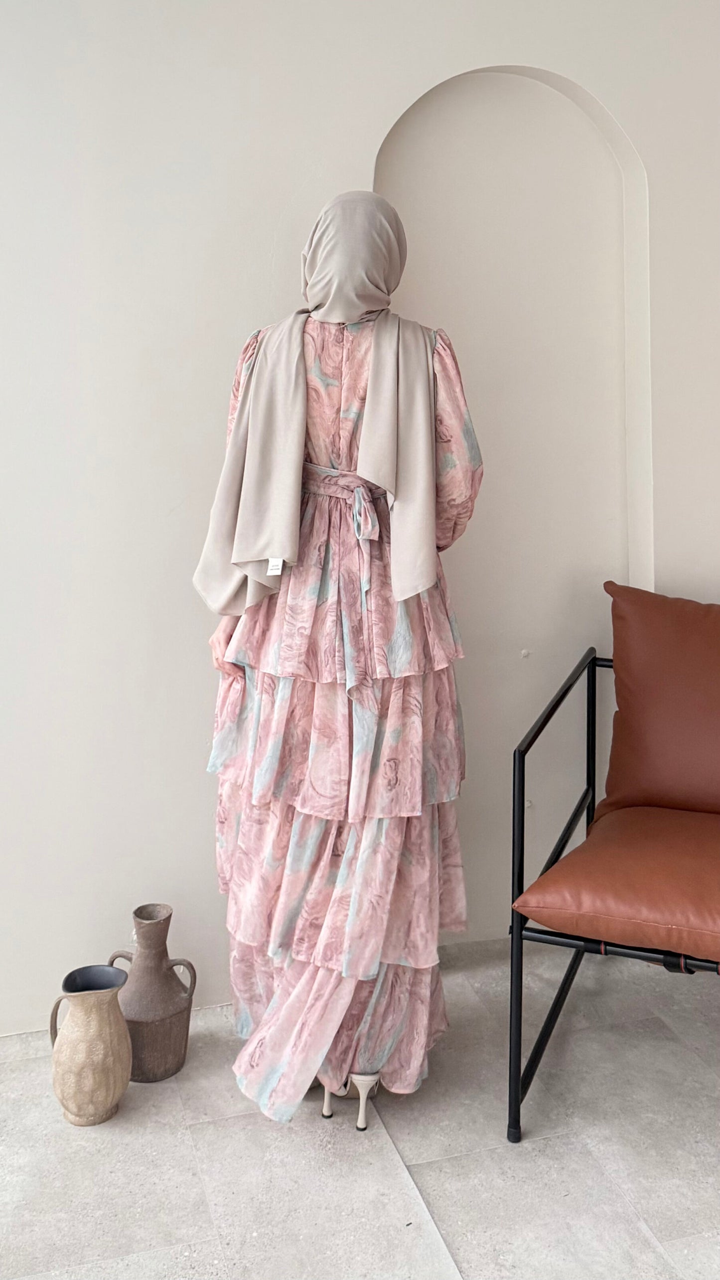 Viona Tasarım Elbise – Pembe