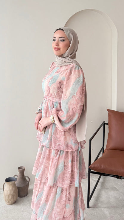 Viona Tasarım Elbise – Pembe