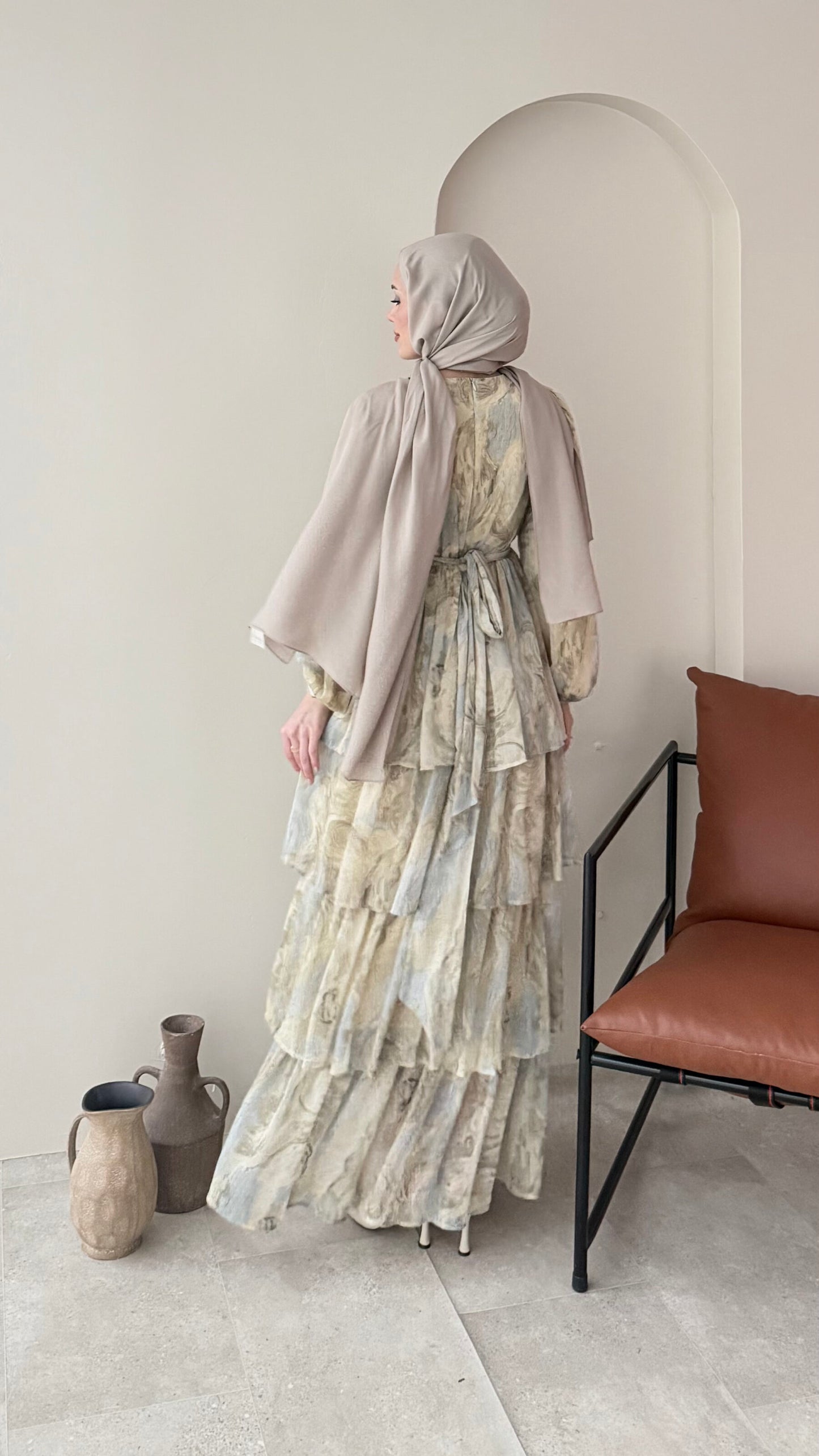 Viona Tasarım Elbise – Sarı