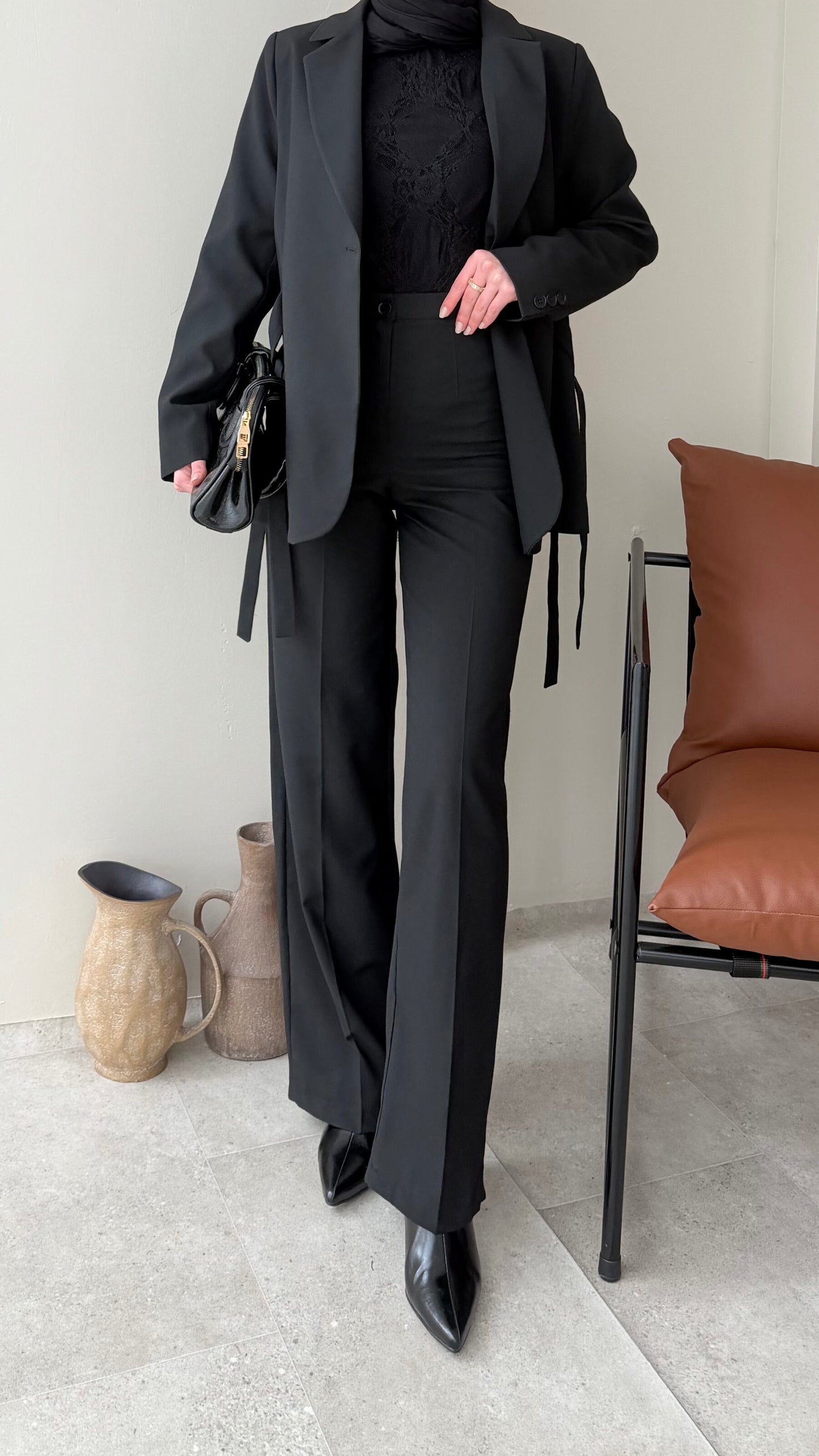 Belin Blazer Takım – Siyah