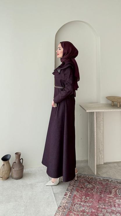 Naze Kot Elbise – Mürdüm
