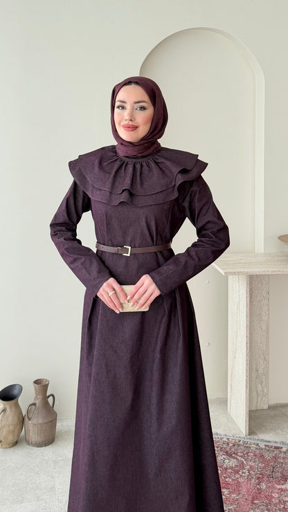 Naze Kot Elbise – Mürdüm