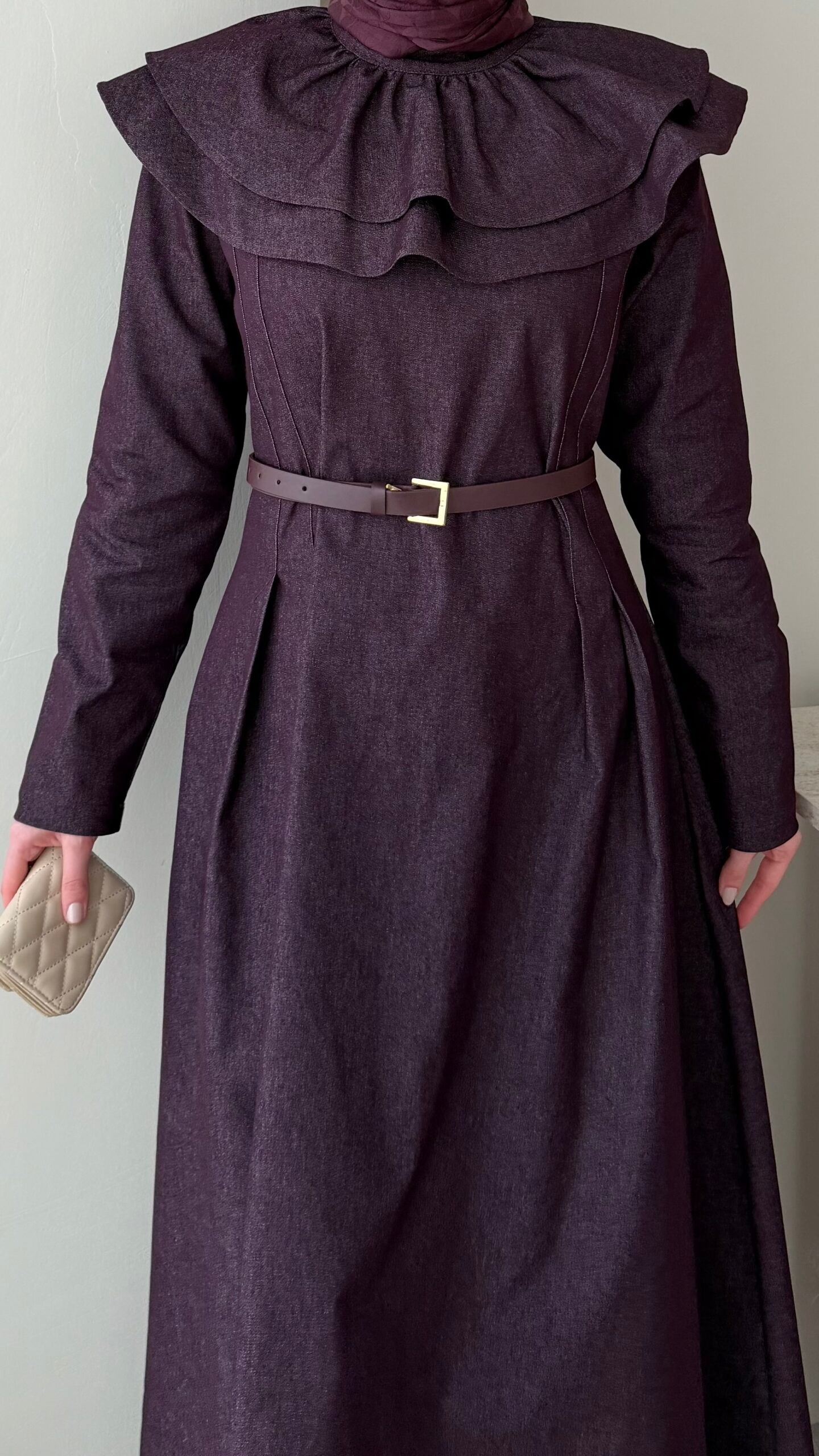 Naze Kot Elbise – Mürdüm