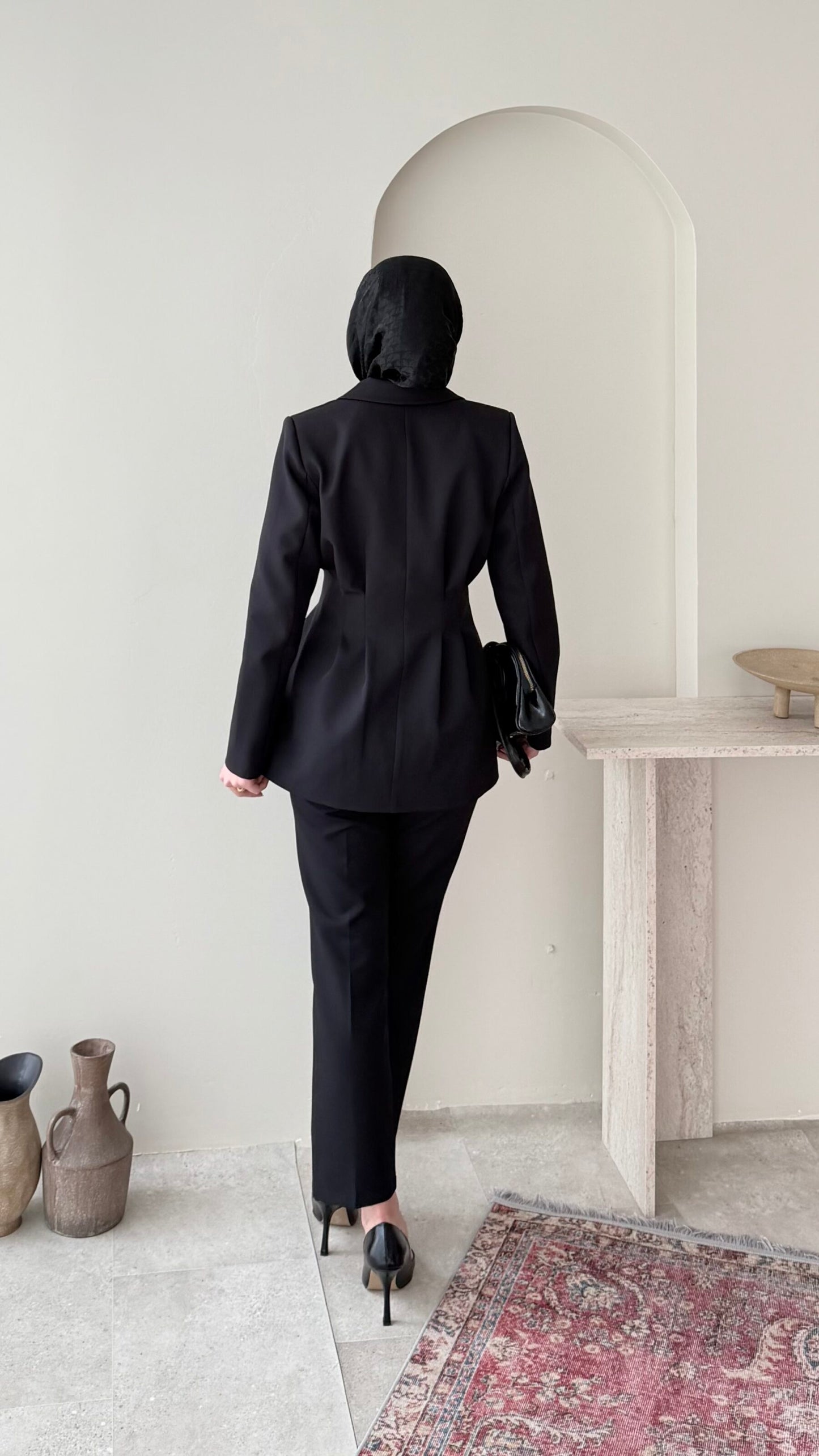 Polya Blazer Takım – Siyah