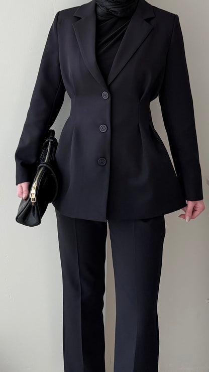 Polya Blazer Takım – Siyah