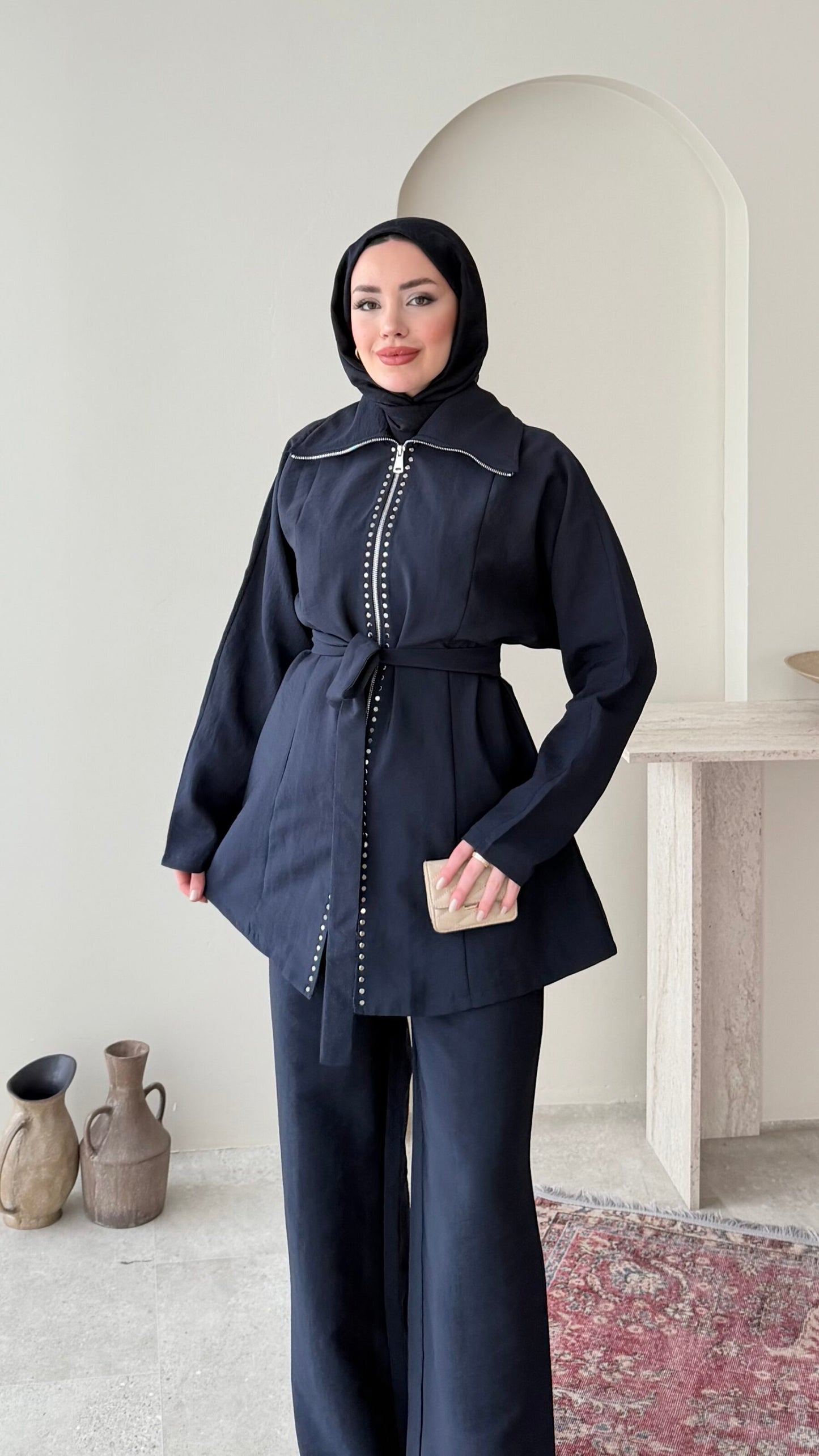 Mitra Taşlı Takım – Lacivert