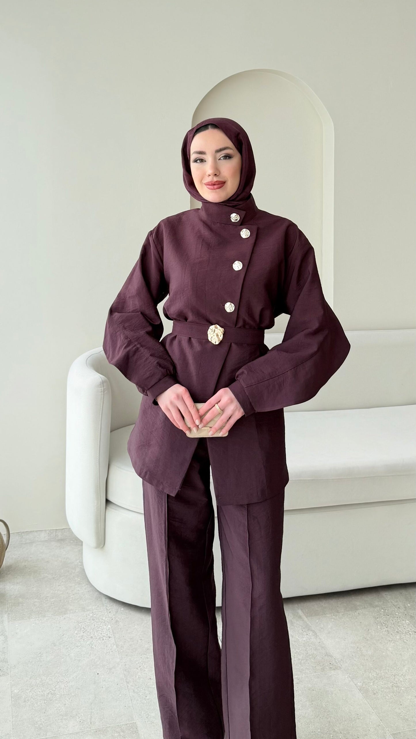 Hare Taşlı Takım – Mürdüm