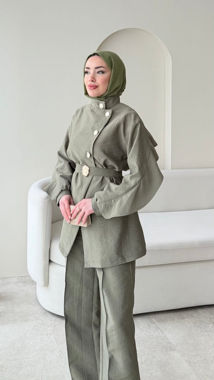 Hare Taşlı Takım – Yeşil