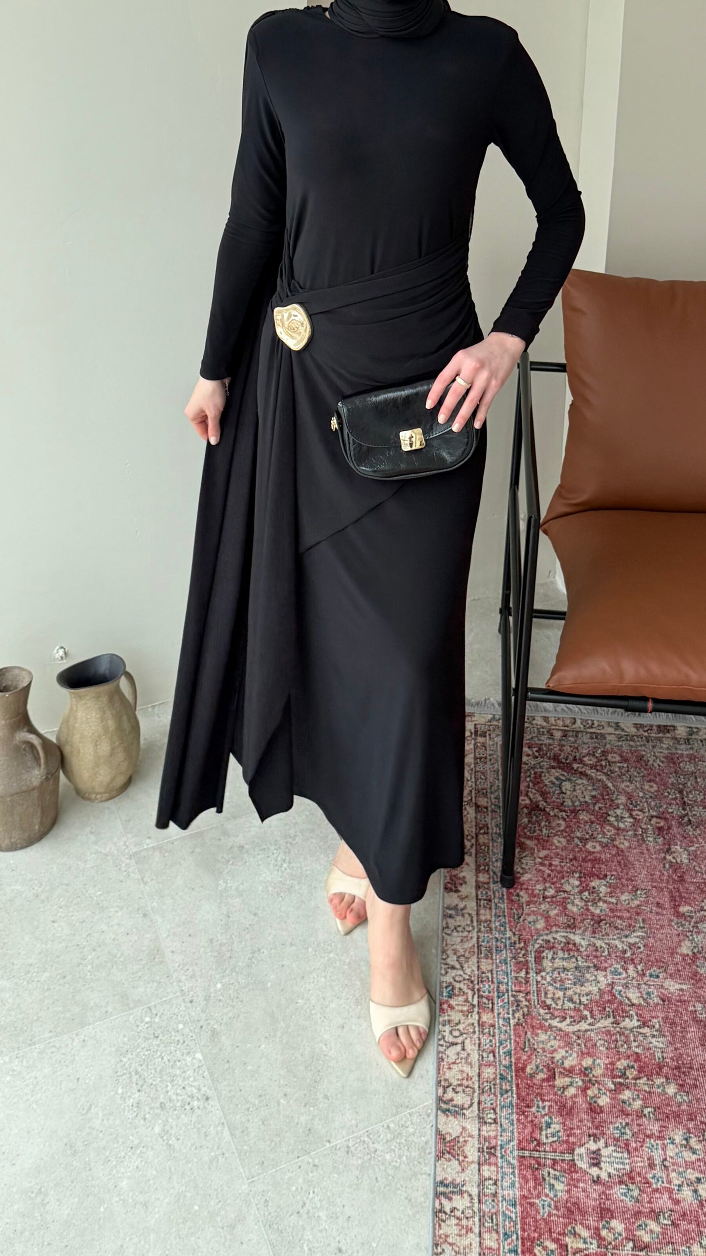 Keyla Candy Elbise – Siyah