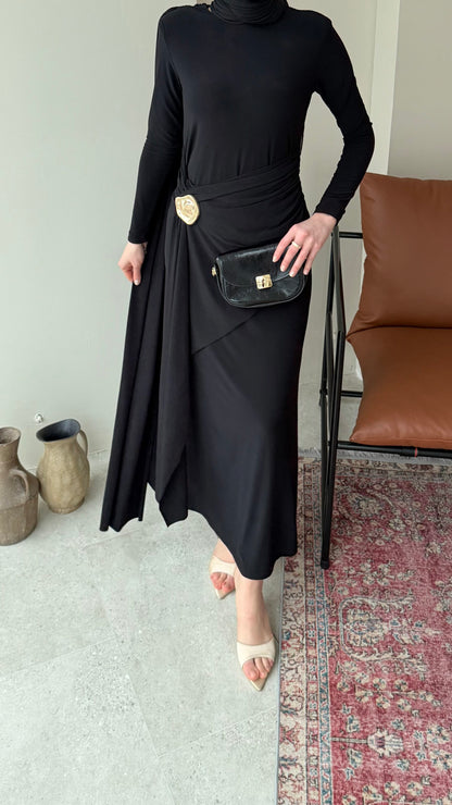 Keyla Candy Elbise – Siyah