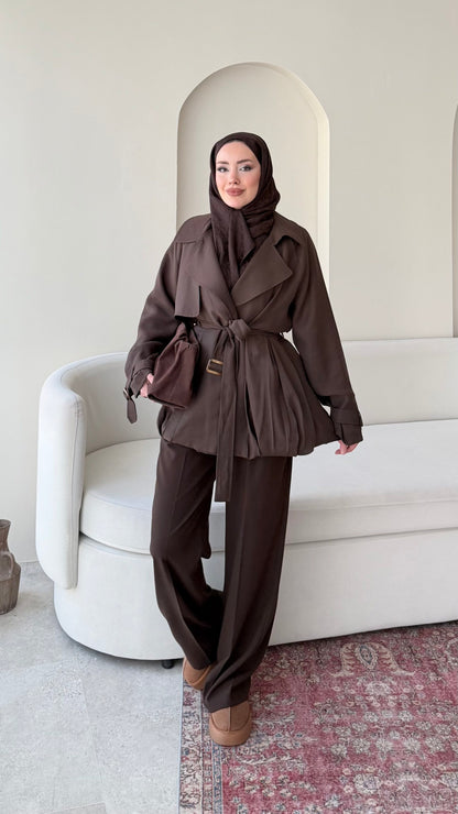 Sue Modal Trenç – Kahve