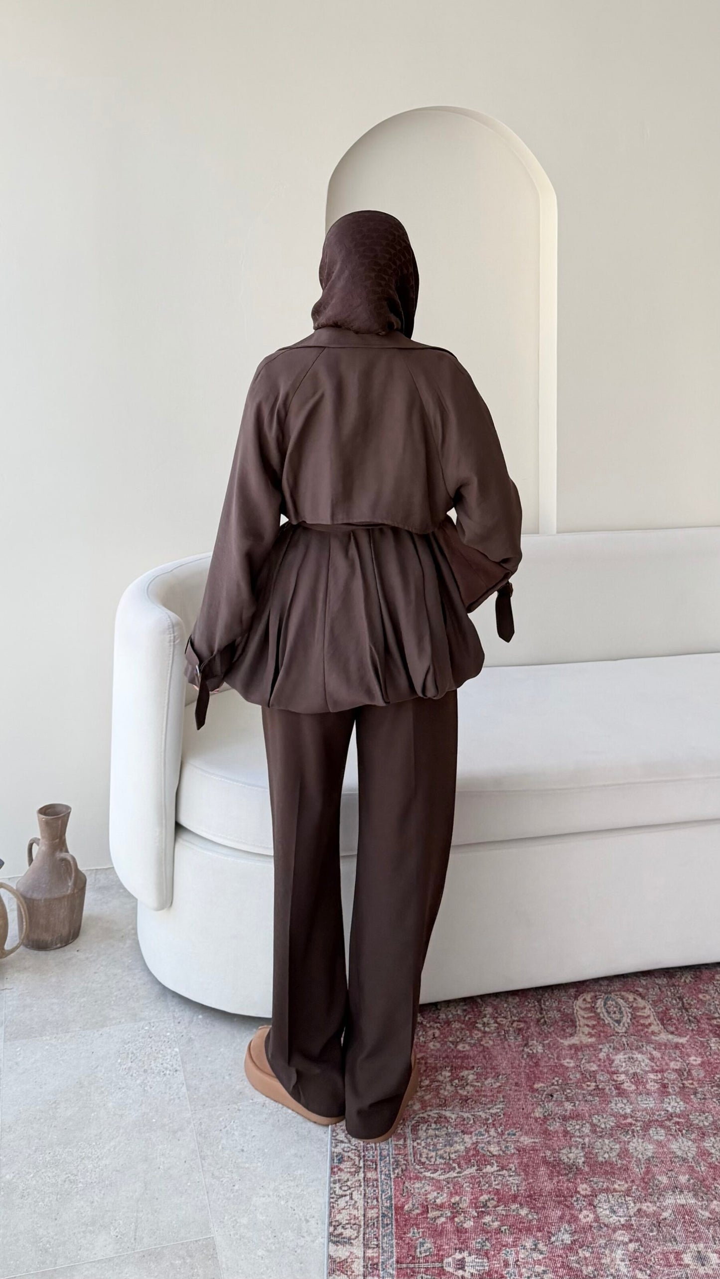 Sue Modal Trenç – Kahve