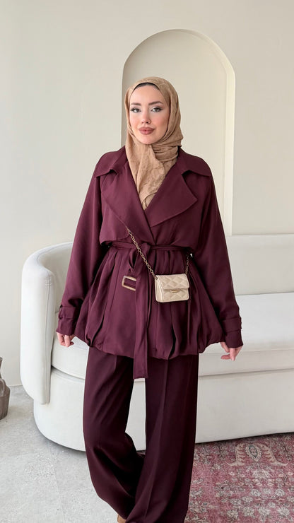 Sue Modal Trenç – Mürdüm