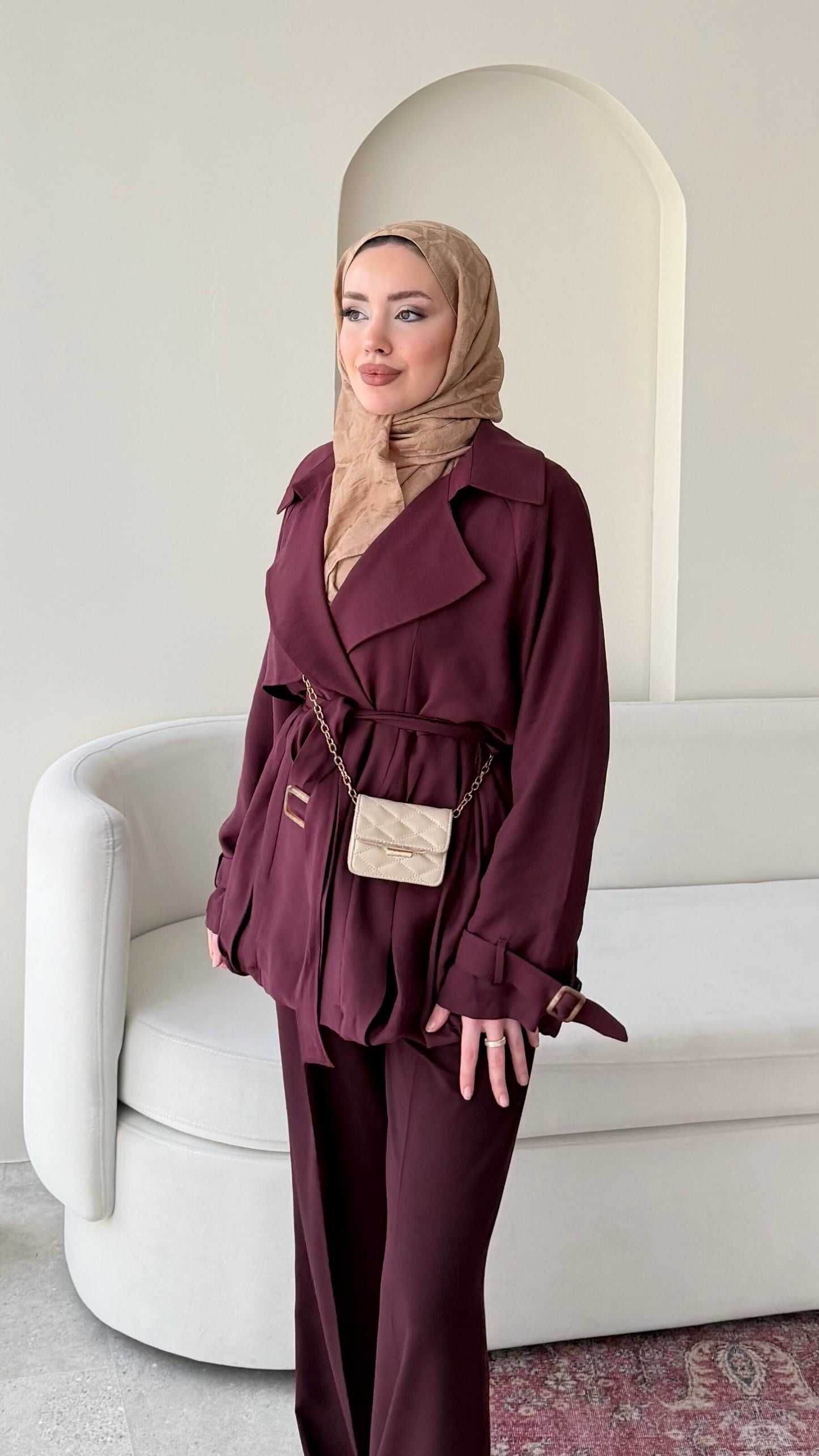 Sue Modal Trenç – Mürdüm