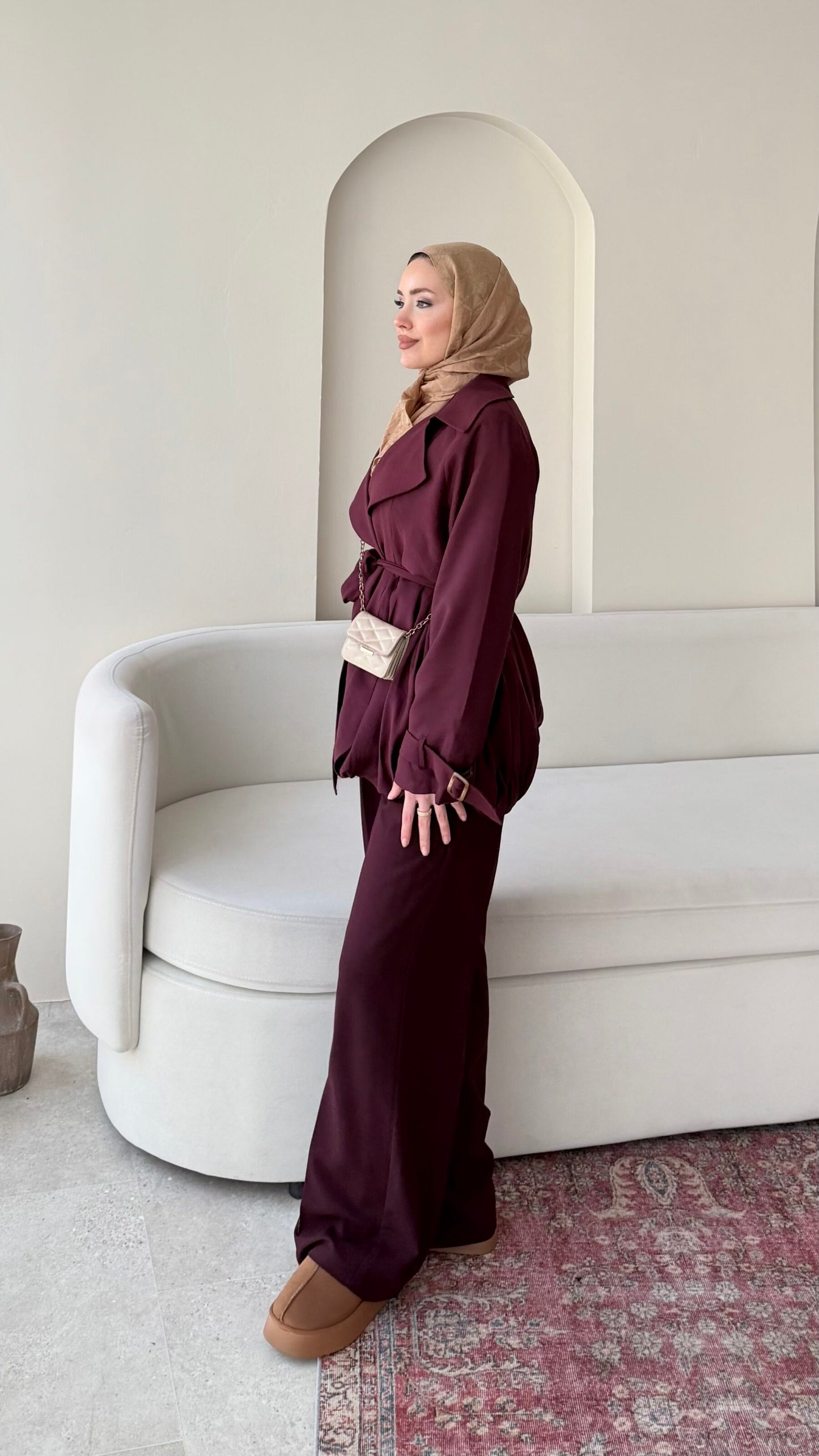 Sue Modal Trenç – Mürdüm