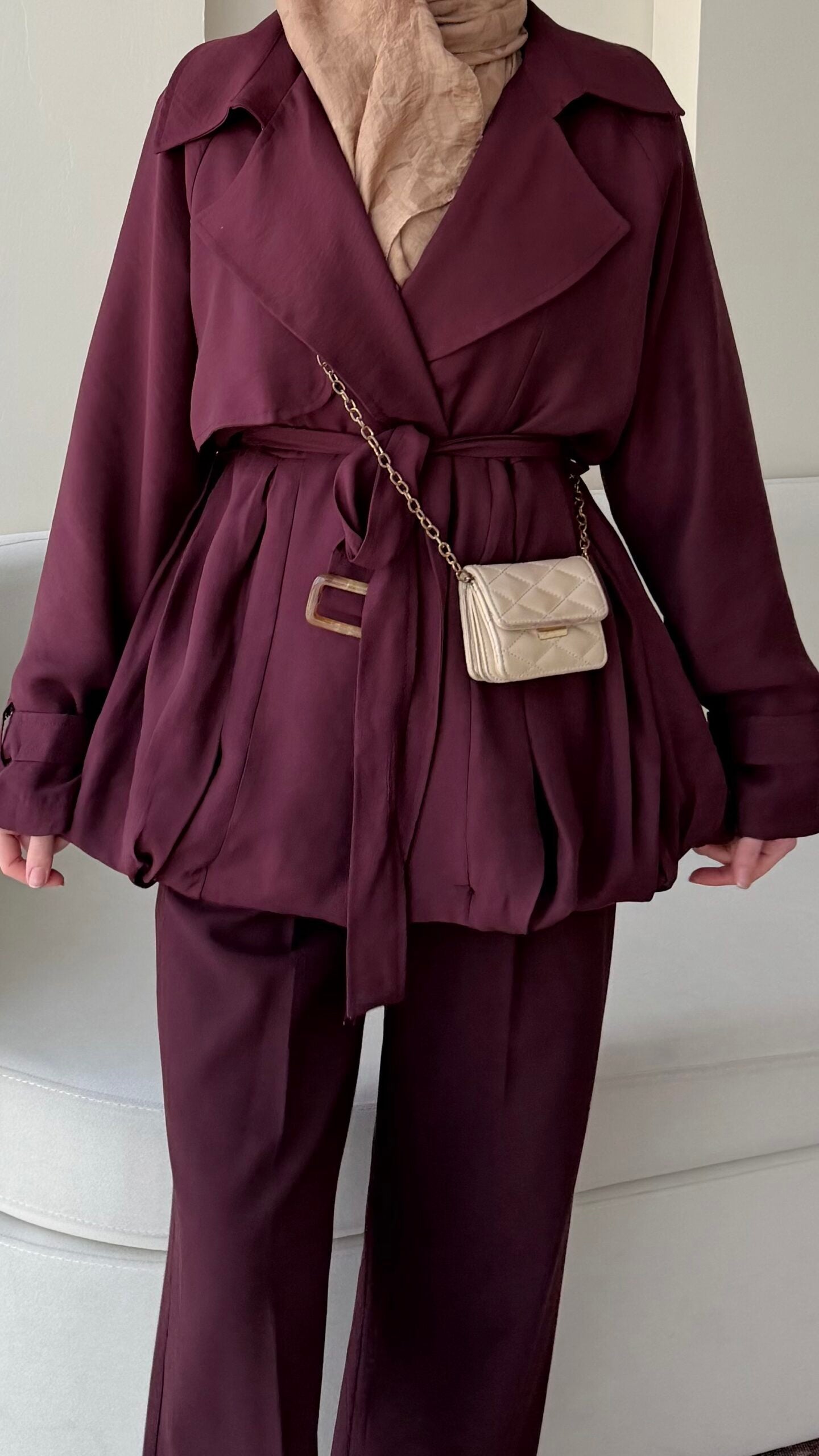 Sue Modal Trenç – Mürdüm