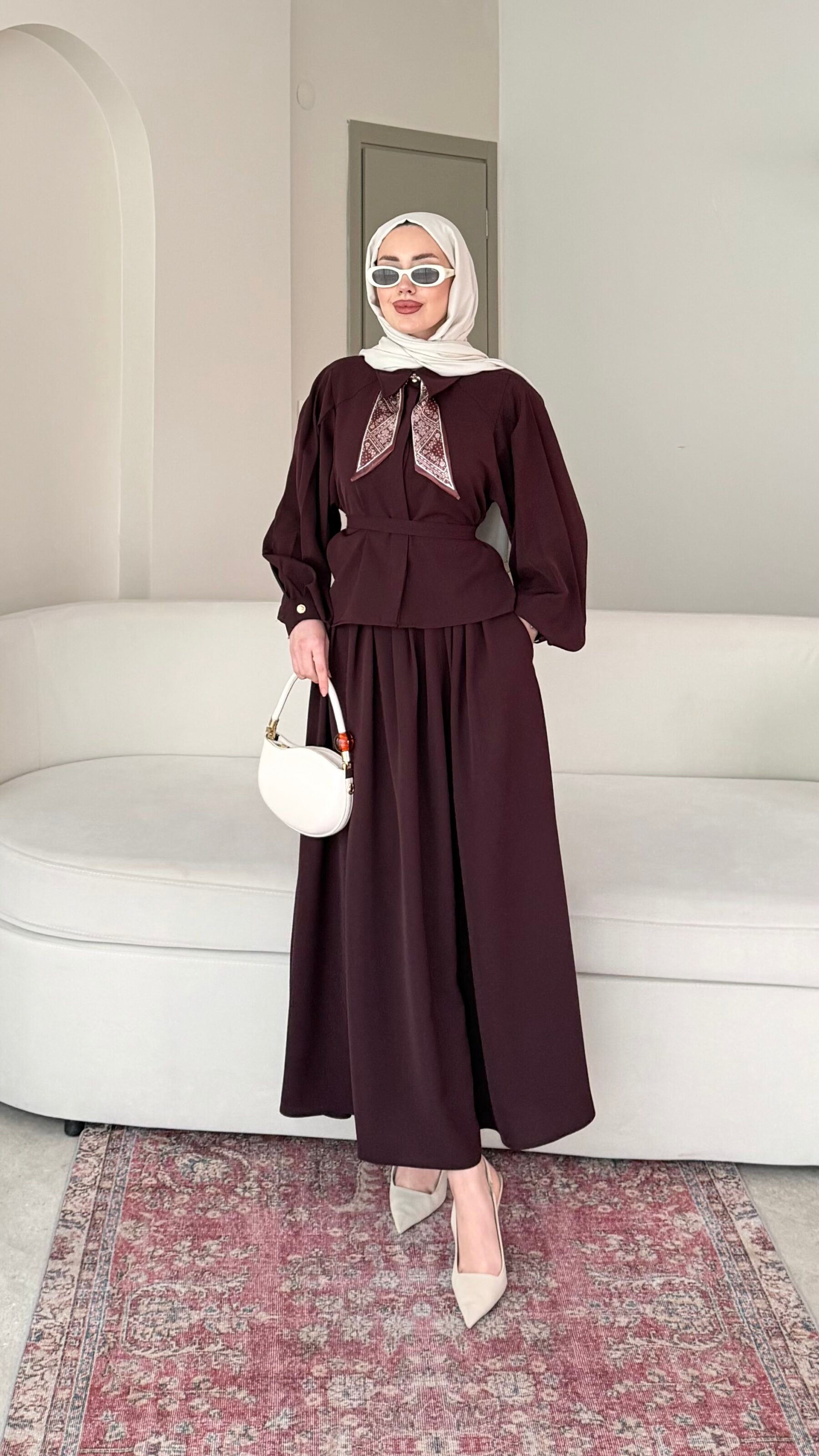 Sibil Fularlı Takım – Mürdüm