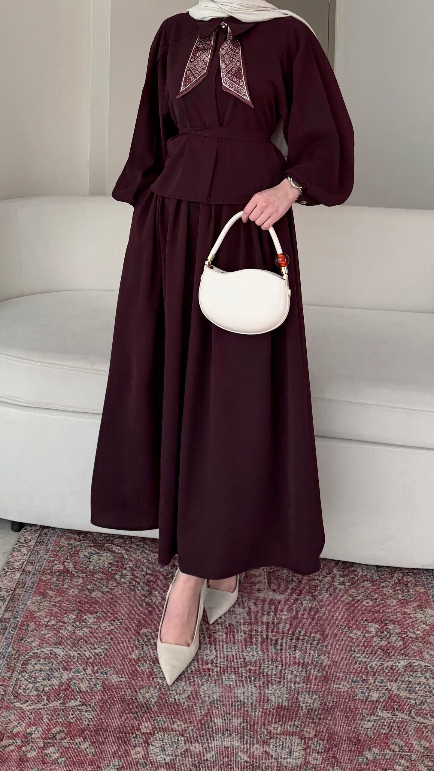 Sibil Fularlı Takım – Mürdüm