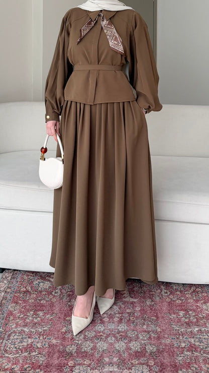 Sibil Fularlı Takım –  camel