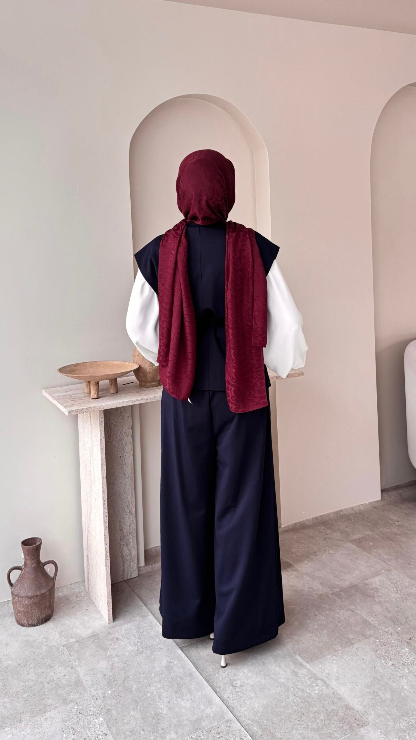 Calm Yelekli Takım – Lacivert
