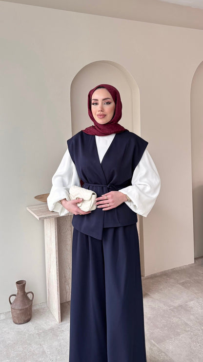 Calm Yelekli Takım – Lacivert