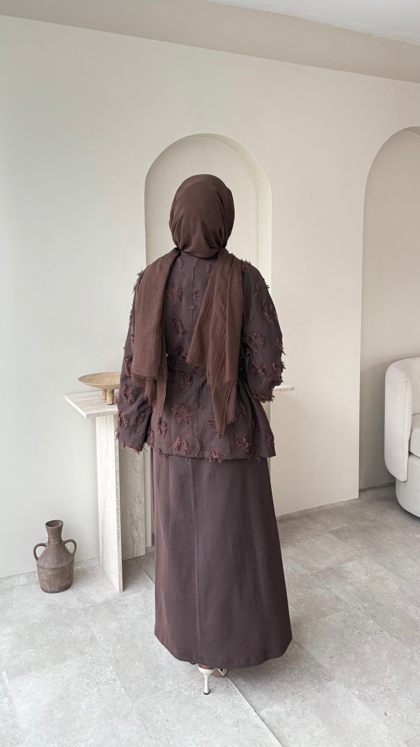 Urban Kuşaklı Jileli Takım – Kahverengi