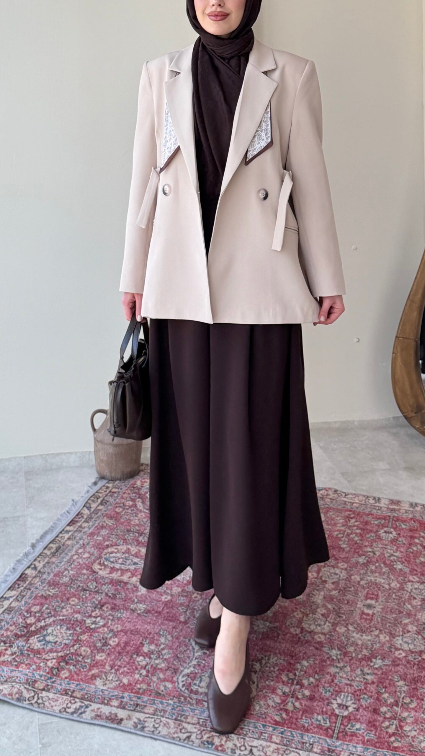 Lisa Blazer Ceket – Taş