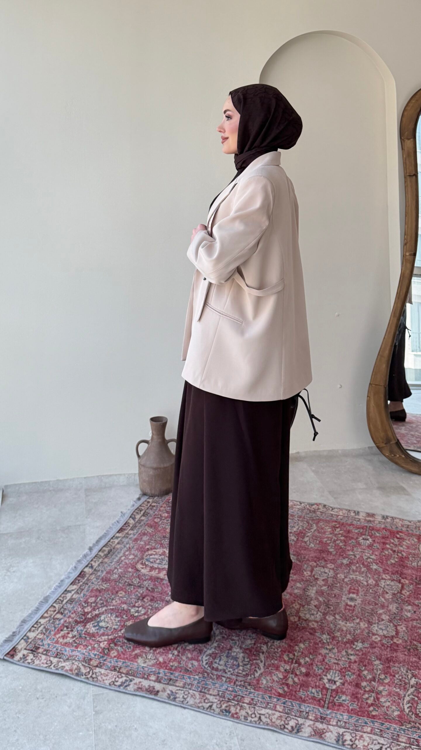 Lisa Blazer Ceket – Taş
