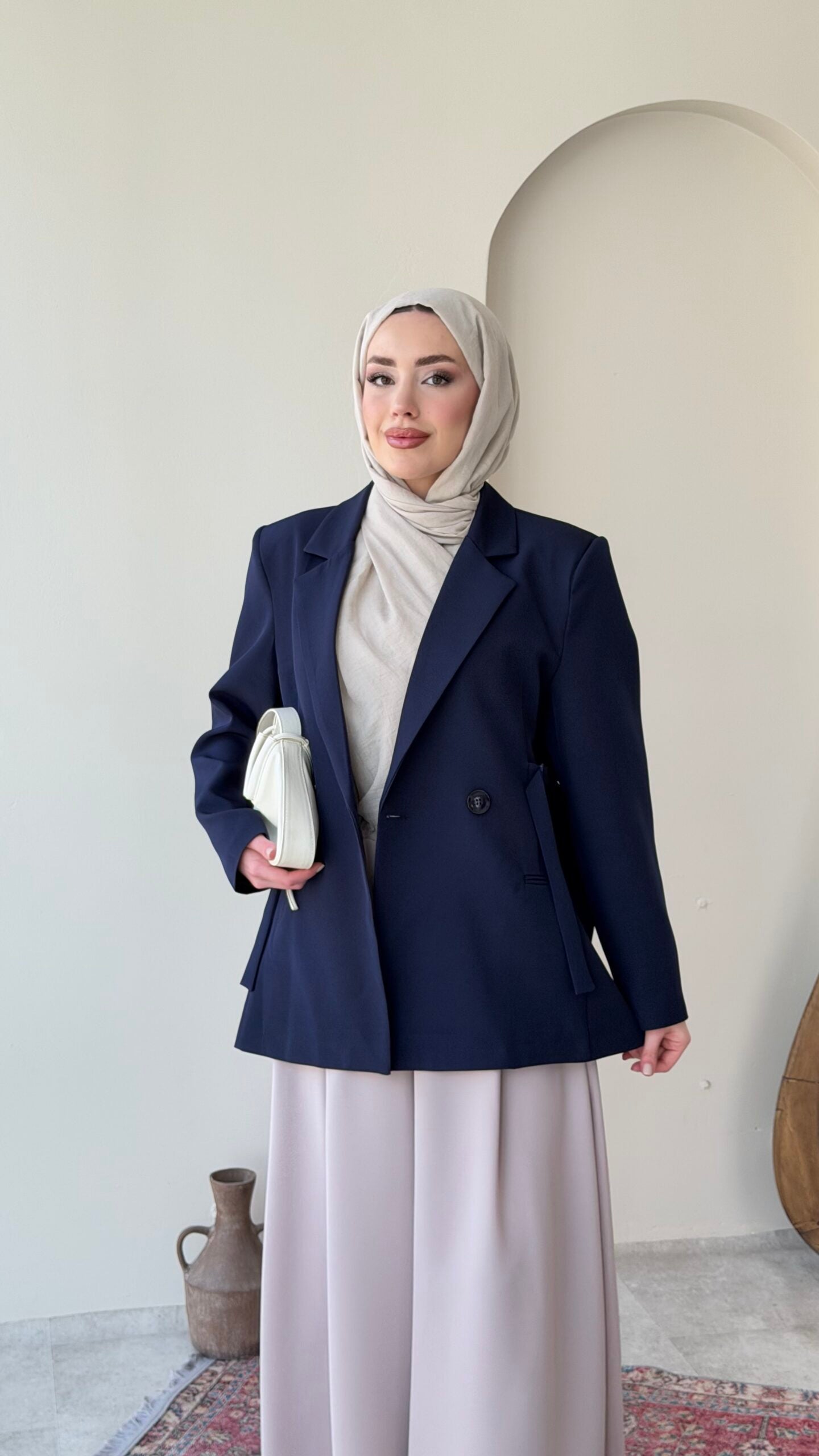 Lisa Blazer Ceket – Lacivert