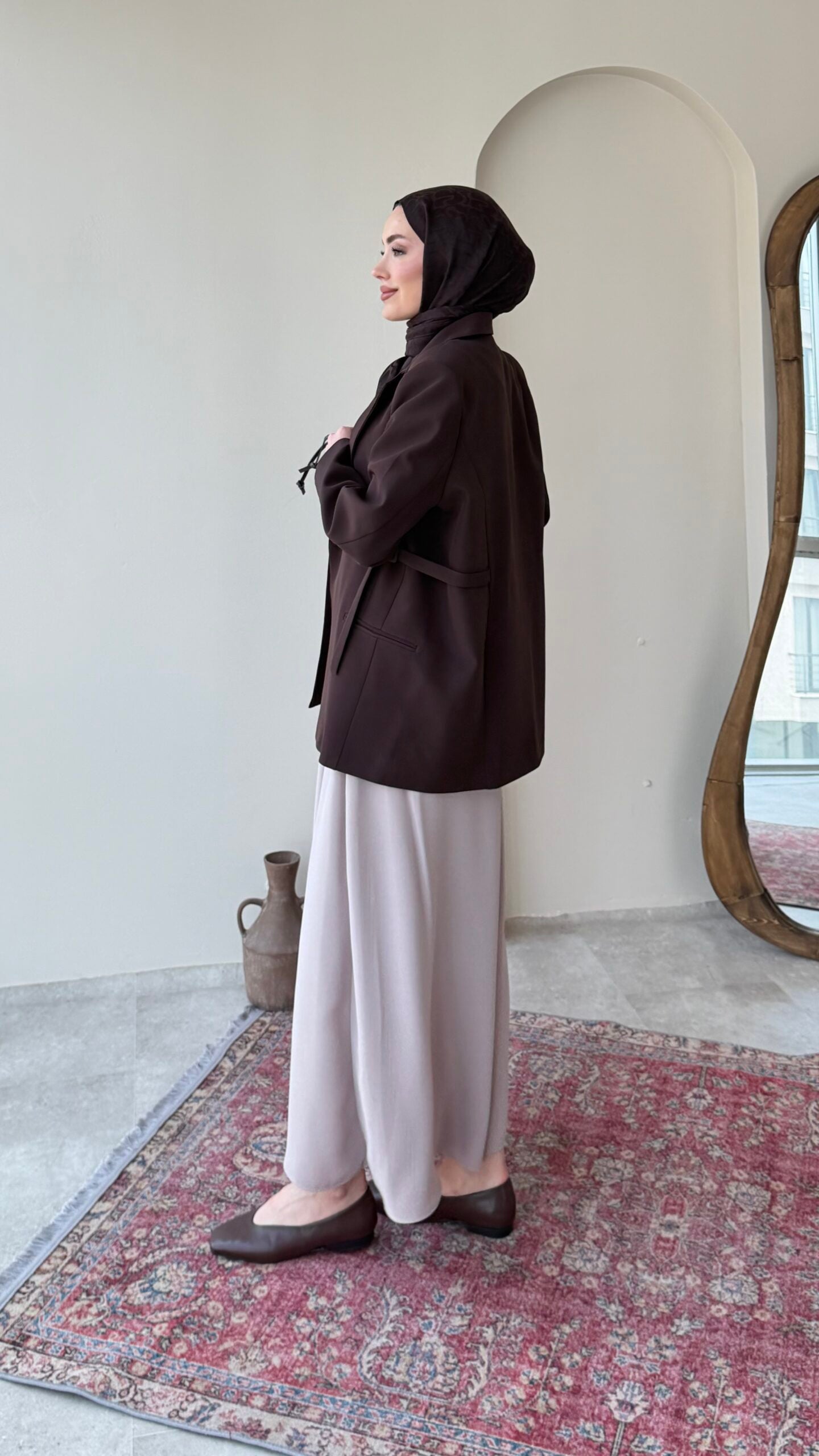 Lisa Blazer Ceket – Acı Kahve