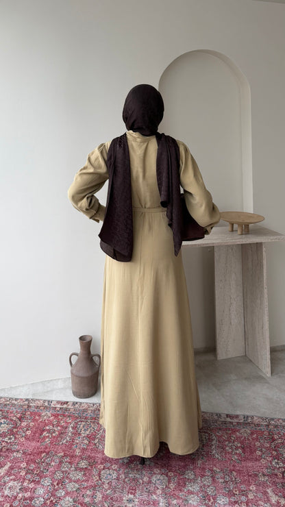 Flora Tensel Elbise – Yeşil