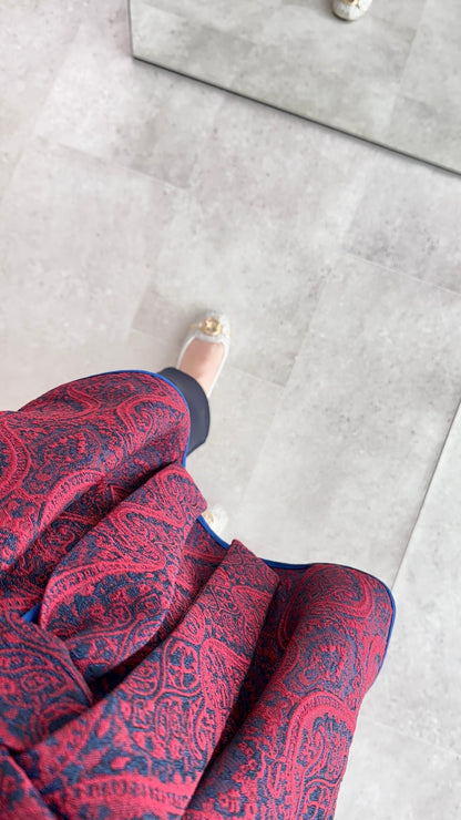 Etro Kuşaklı Kimono – Bordo