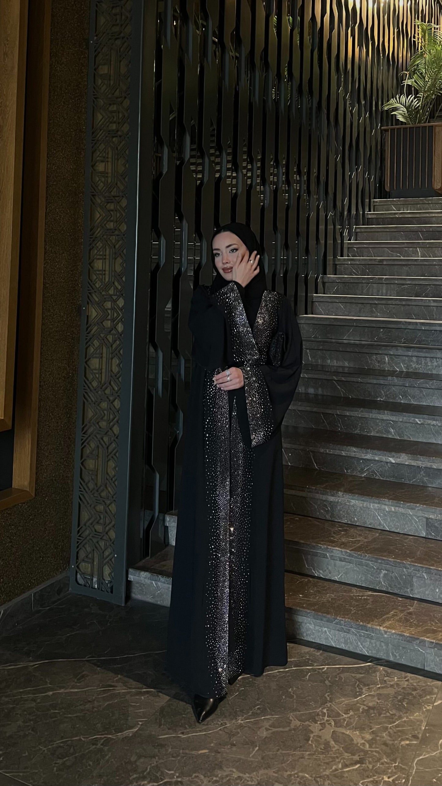 Sahra Işıltı ABAYA - SİYAH