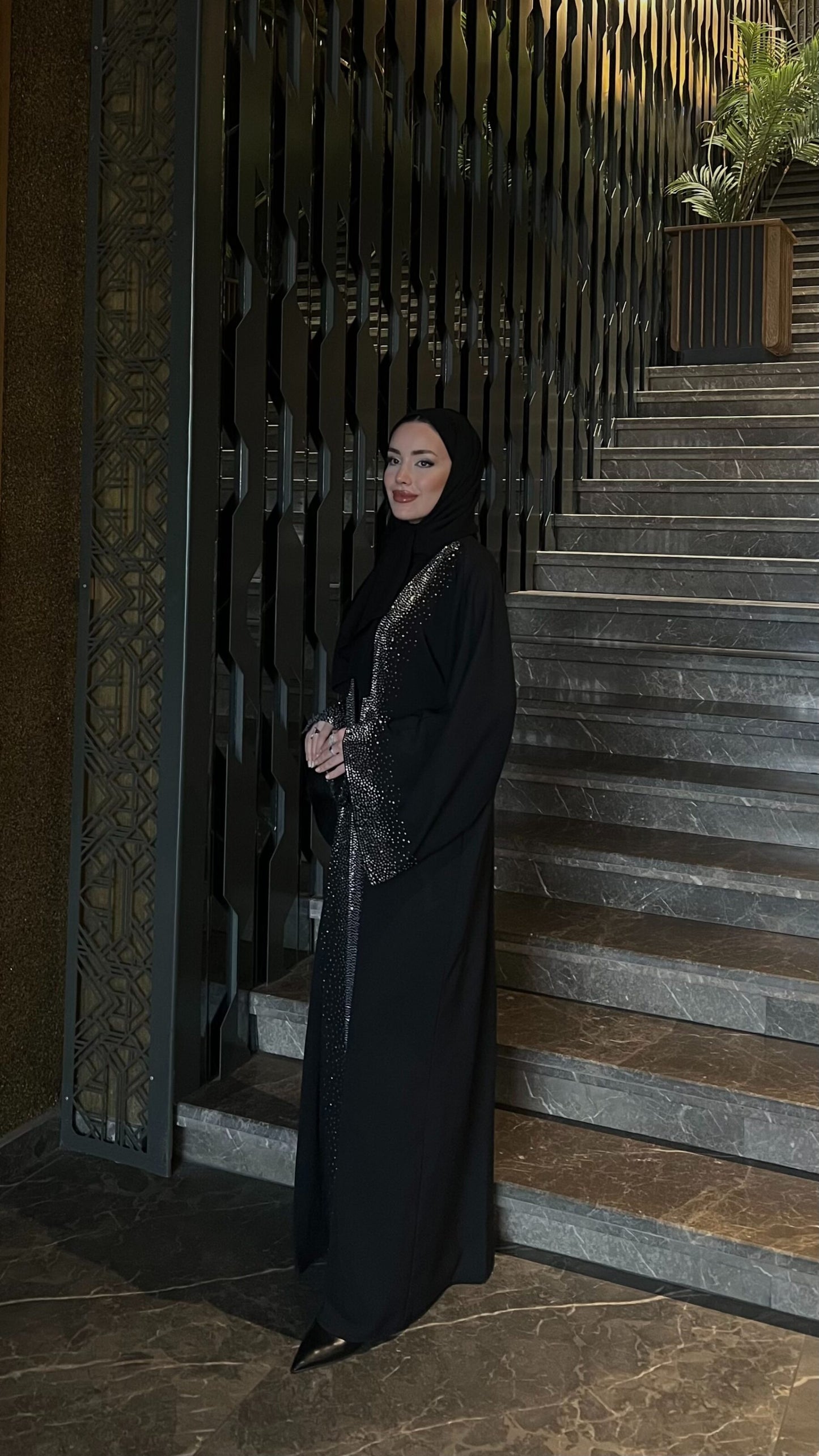 Sahra Işıltı ABAYA - SİYAH