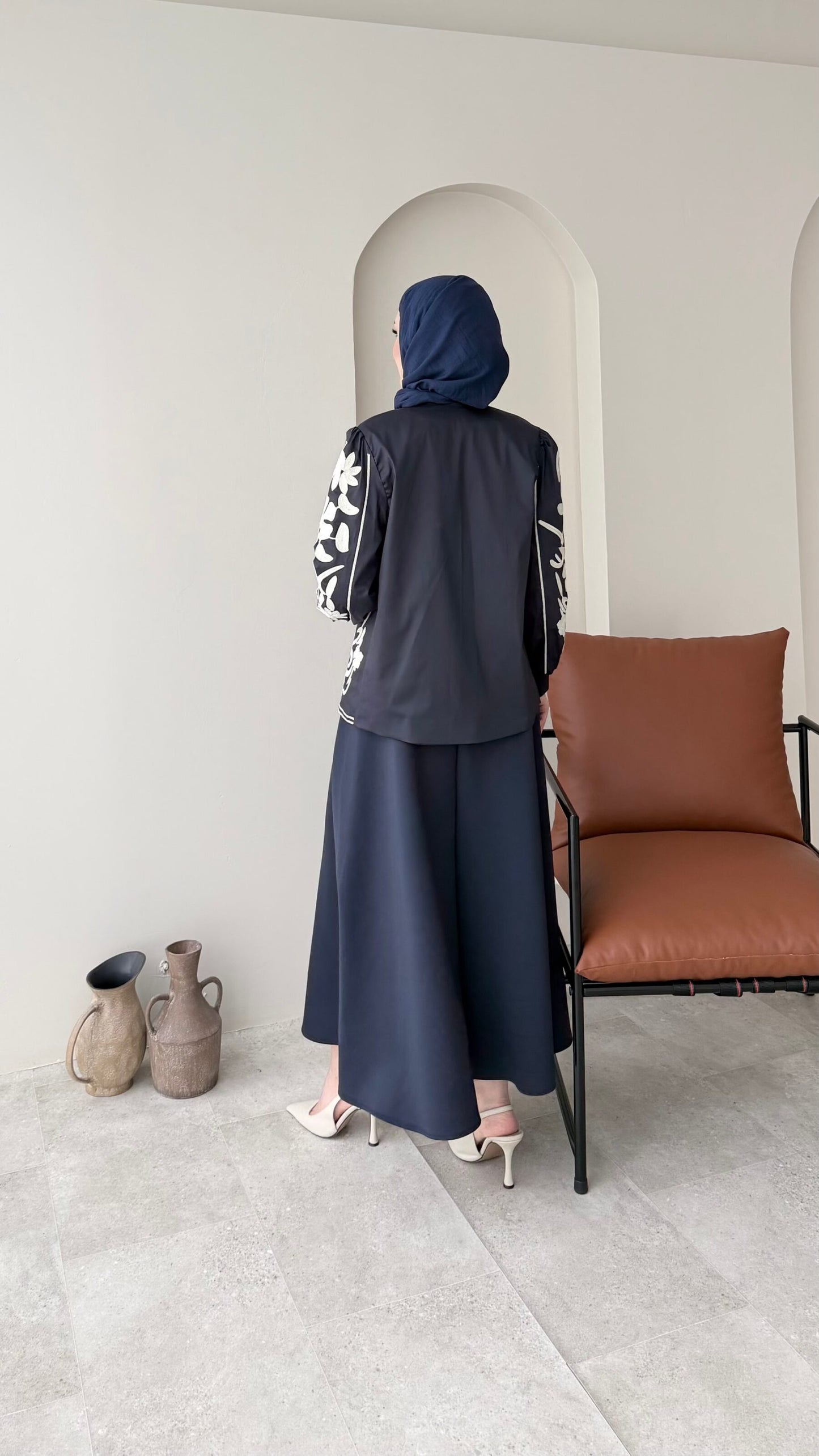 Quan Nakış Ceket – LACİVERT